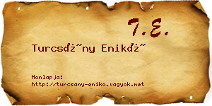 Turcsány Enikő névjegykártya