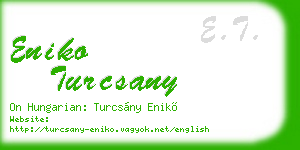 eniko turcsany business card