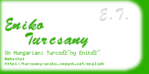 eniko turcsany business card